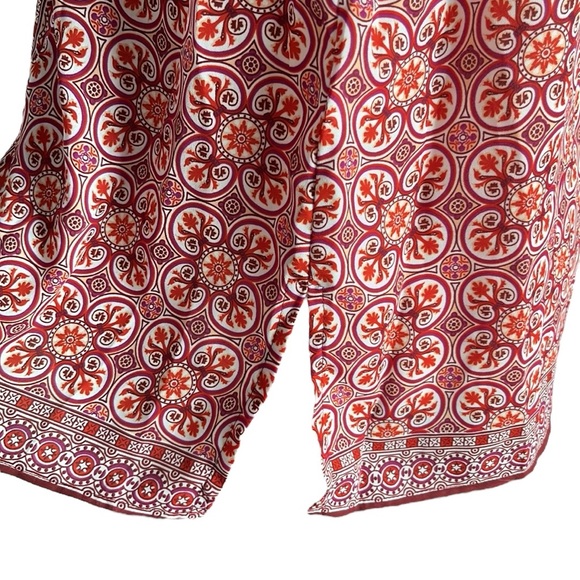 Max Studio Womens Red Short Sleeve Button Up - Picture 8 of 10